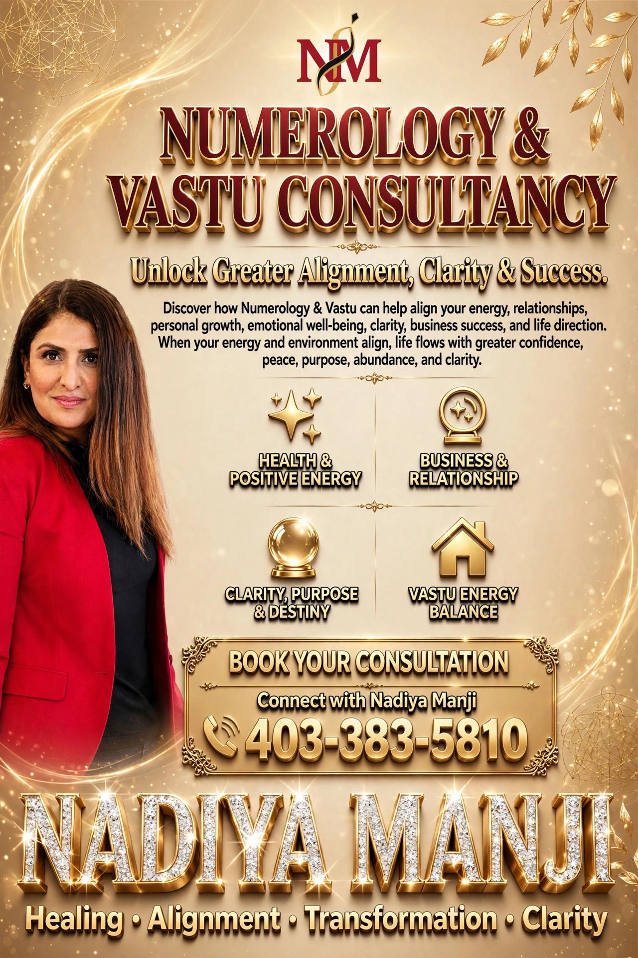 Nadiya Manji — Numerology and Vastu Consultancy