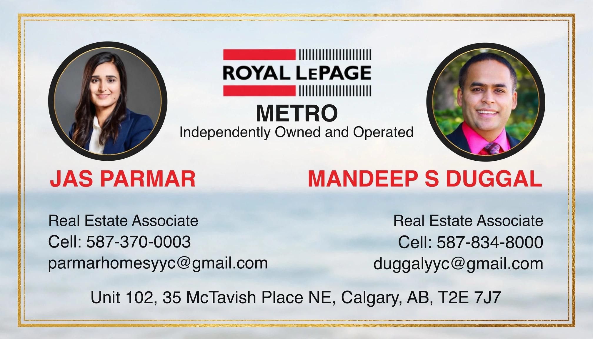 Royal LePage Metro — Jas Parmar and Mandeep S Duggal
